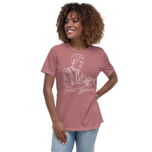 Jane Bolin: Women's Relaxed Shirt - White Logo - Image 9