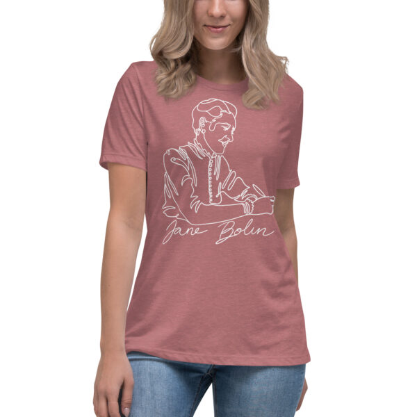Jane Bolin: Women's Relaxed Tee - White Logo