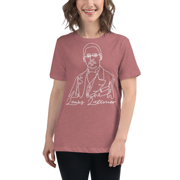 Lewis Latimer: Relaxed T-Shirt - White Logo - Image 9