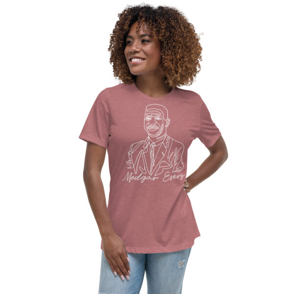 Medgar Evers: Relaxed T-Shirt - White Logo - Image 9