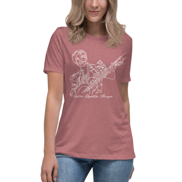 Sister Rosetta Tharpe: Relaxed T-Shirt - White Logo
