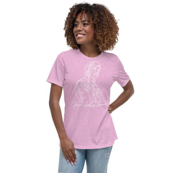 Jesse Leroy Brown: Relaxed White T shirt - White Logo