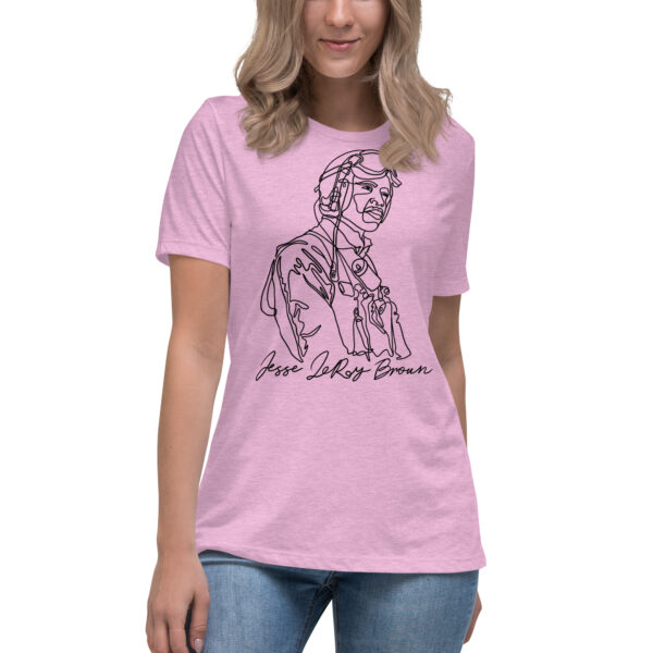 Jesse Leroy Brown: Relaxed White T shirt - Black Logo - Image 12