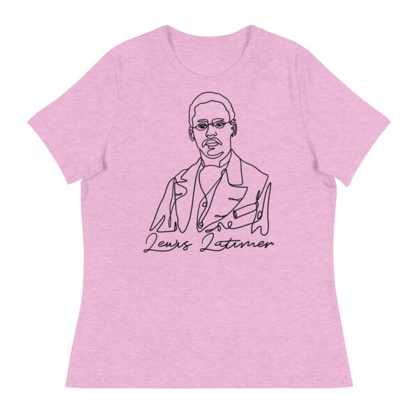 Lewis Latimer: Relaxed T-Shirt - Black Logo - Image 2