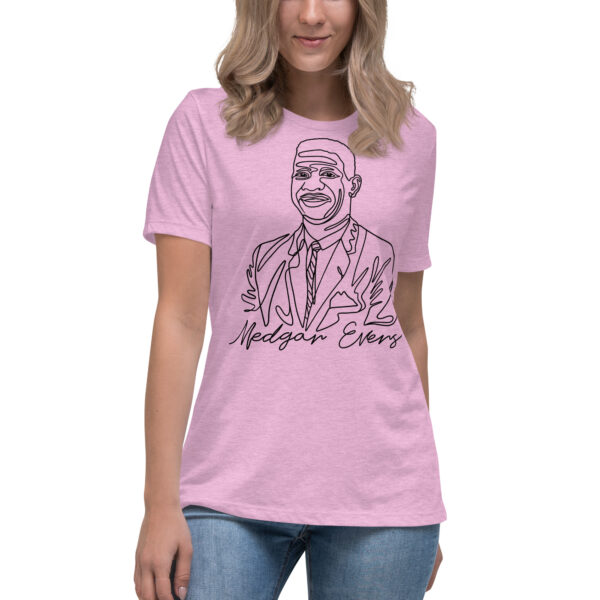 Medgar Evers: Relaxed T-Shirt - Black Logo - Image 11