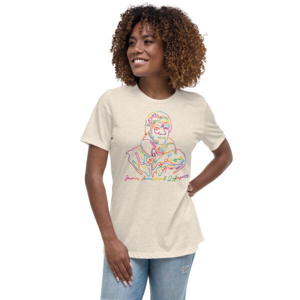 James Armistead Lafayette: Relaxed T-Shirt - Colorful Logo - Image 7