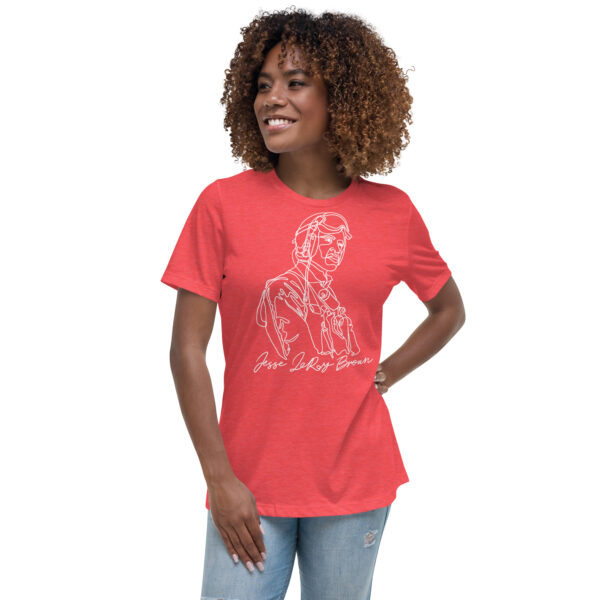 Jesse Leroy Brown: Relaxed White T shirt - White Logo - Image 8