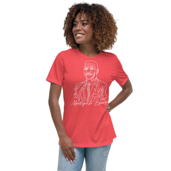 Medgar Evers: Relaxed T-Shirt - White Logo - Image 8