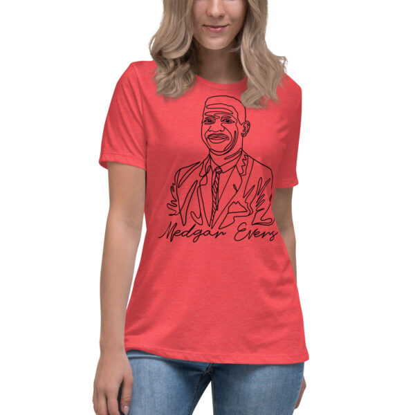 Medgar Evers: Relaxed T-Shirt - Black Logo - Image 5