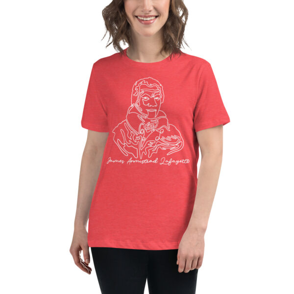 James Armistead Lafayette: Relaxed T-Shirt - White Logo - Image 7