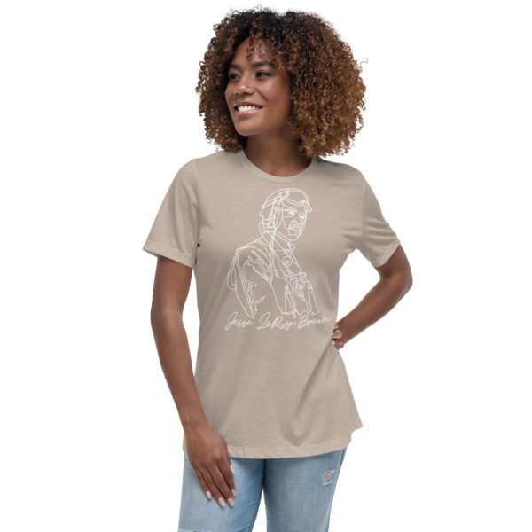 Jesse Leroy Brown: Relaxed White T shirt - White Logo - Image 15