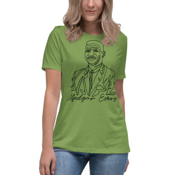 Medgar Evers: Relaxed T-Shirt - Black Logo - Image 7