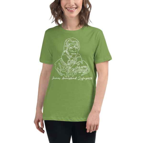 James Armistead Lafayette: Relaxed T-Shirt - White Logo - Image 10