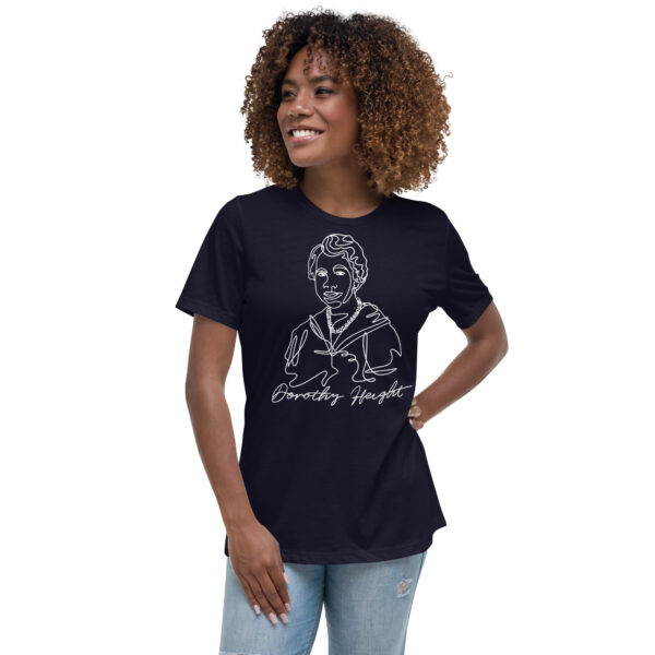 Dorothy Height: Relaxed T-Shirt - White Logo - Image 2
