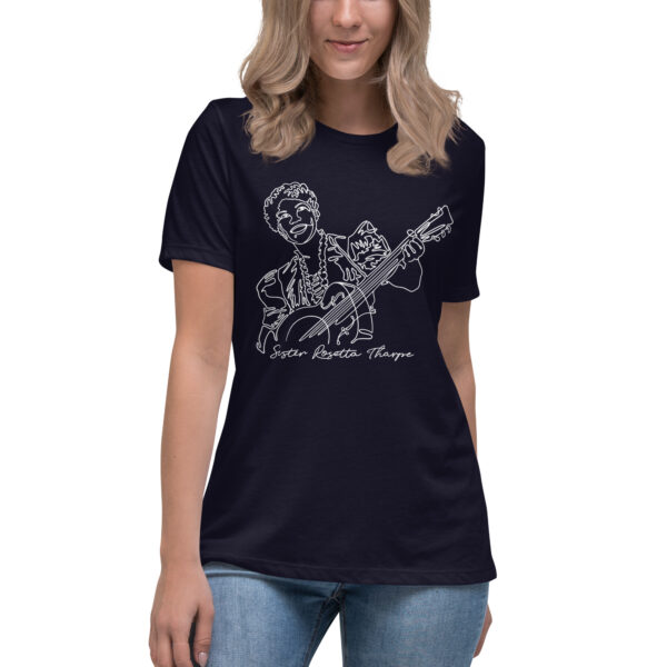 Sister Rosetta Tharpe: Relaxed T-Shirt - White Logo - Image 4