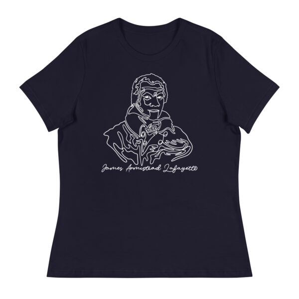 James Armistead Lafayette: Relaxed T-Shirt - White Logo - Image 2