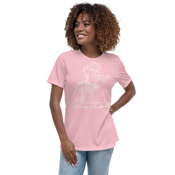 Shirley Chisholm: Relaxed White T shirt - White Logo - Image 16