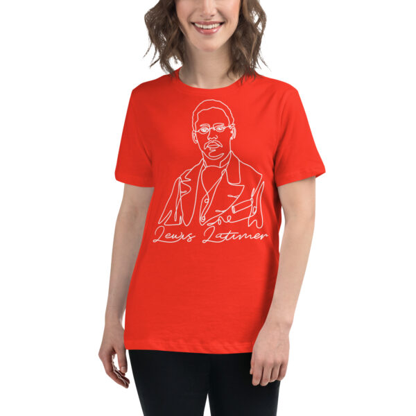 Lewis Latimer: Relaxed T-Shirt - White Logo - Image 6