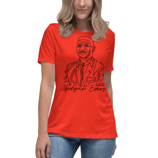 Medgar Evers: Relaxed T-Shirt - Black Logo - Image 4