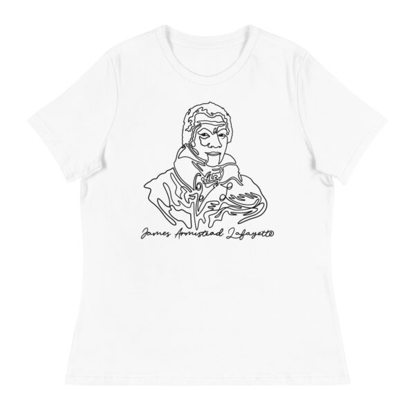 James Armistead Lafayette: Relaxed T-Shirt - Black Logo - Image 2